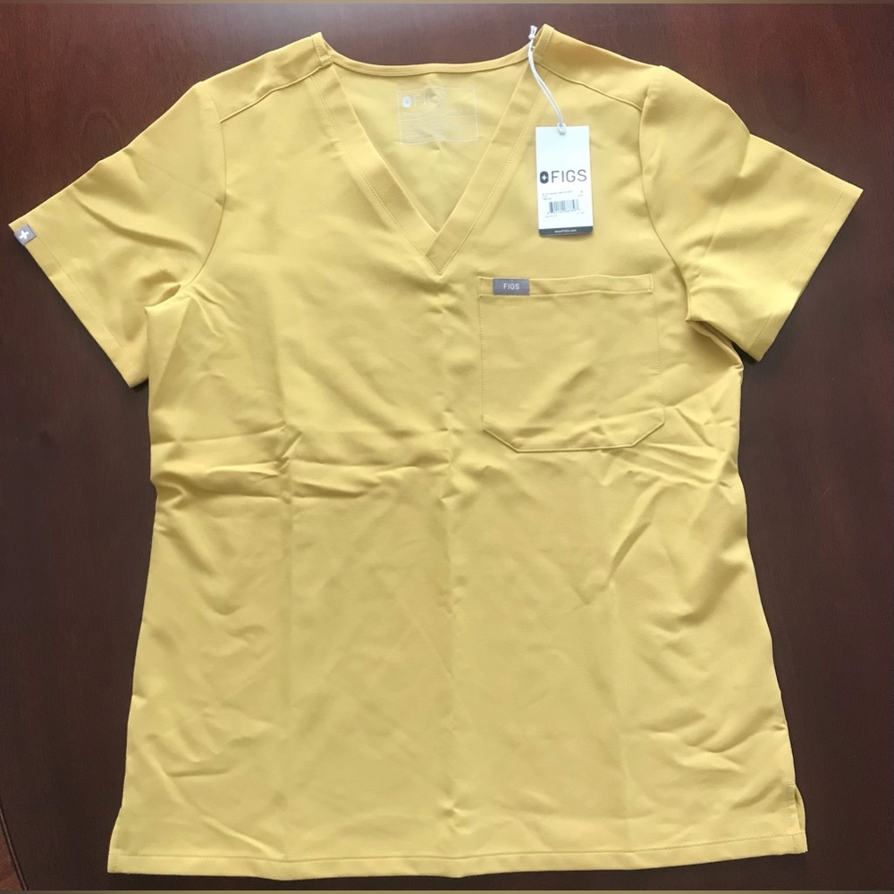 Figs Yellow Scrubs Set NWT
